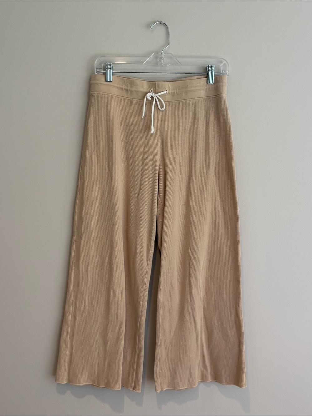 MATE the Label Tan Wide-Leg Drawstring Pants